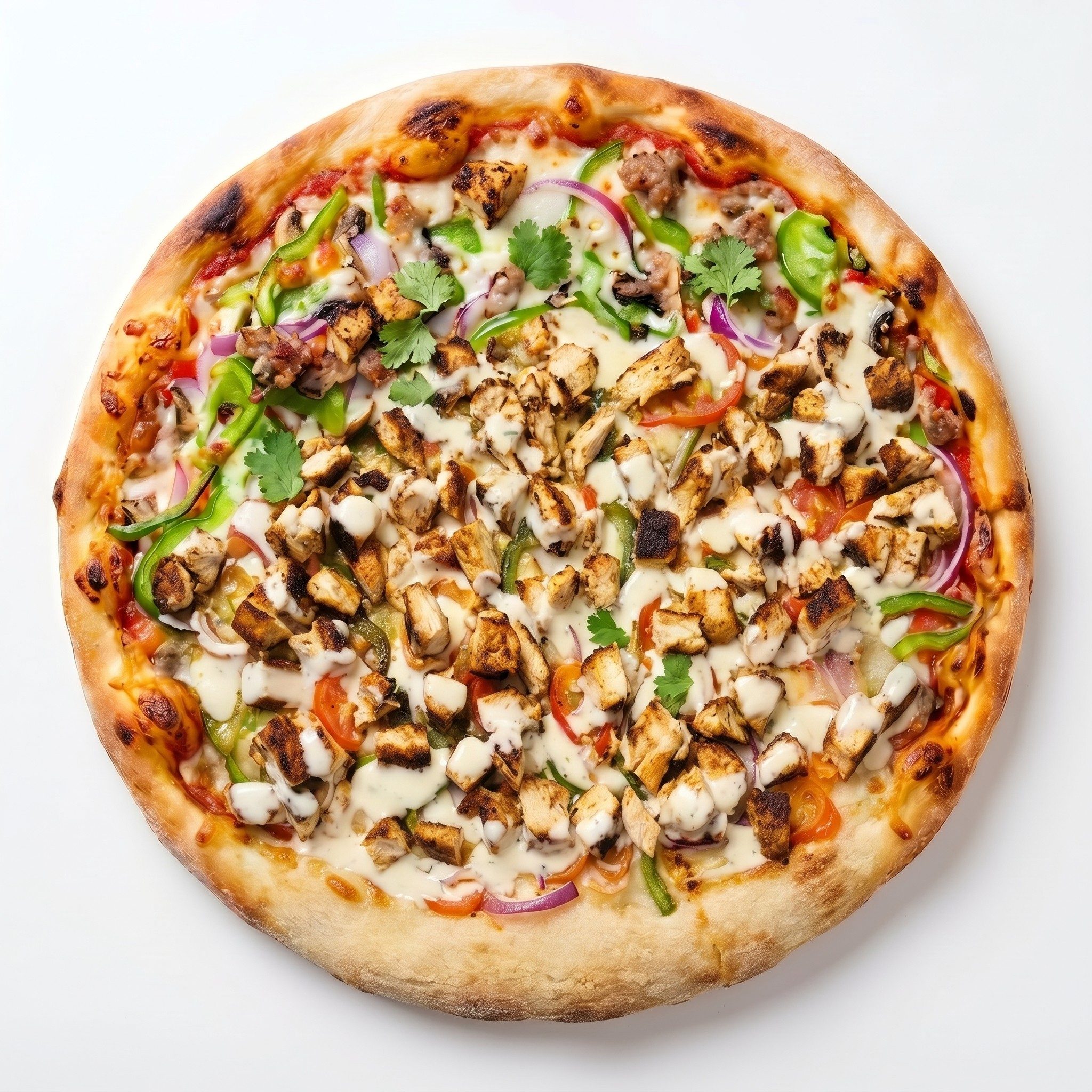 Blackened Chicken Pizza.