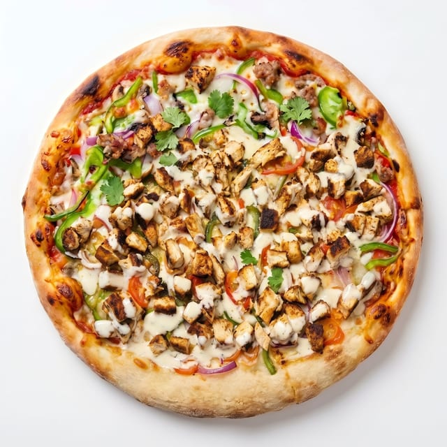 Blackened Chicken Pizza.