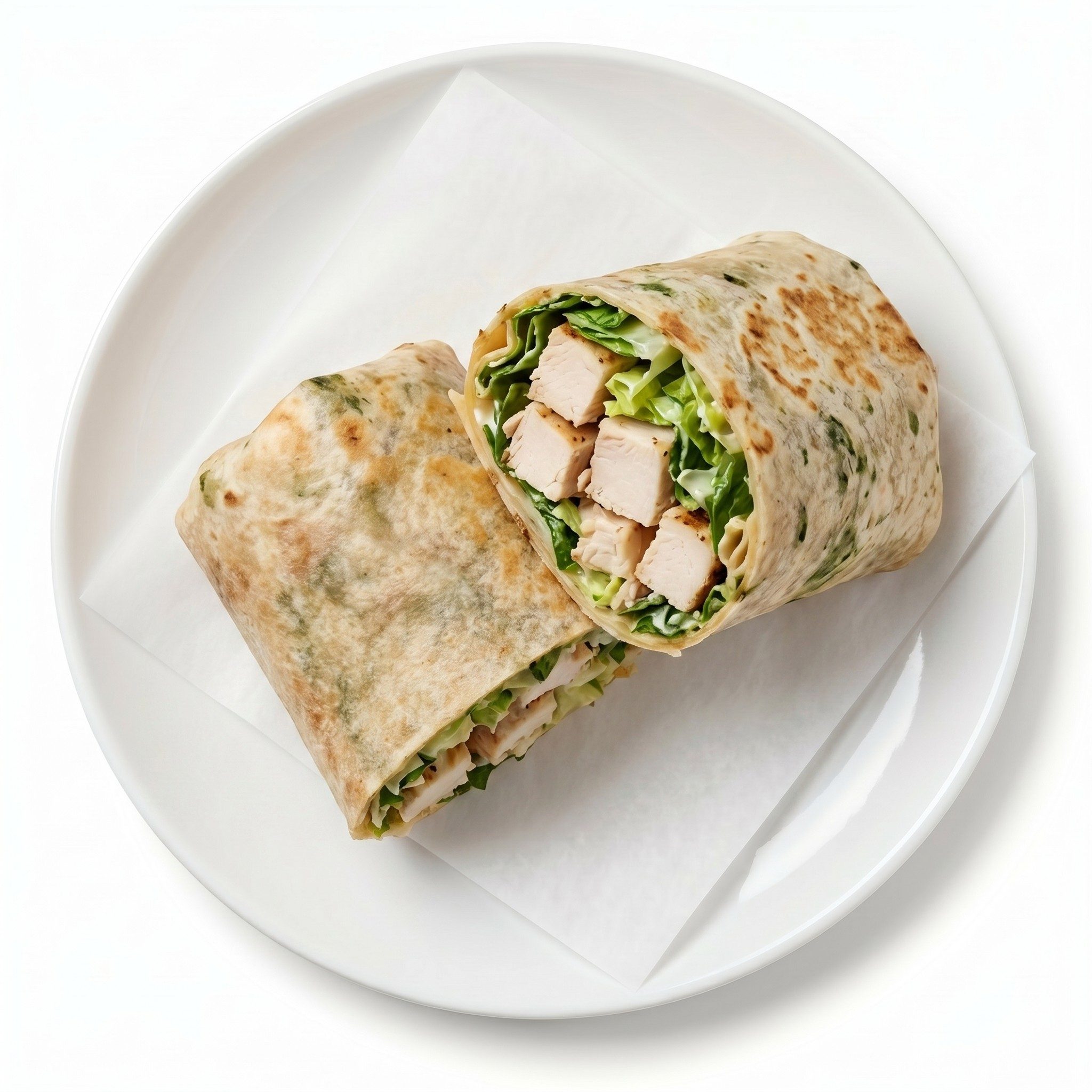 Grilled Chicken Caesar Wrap.