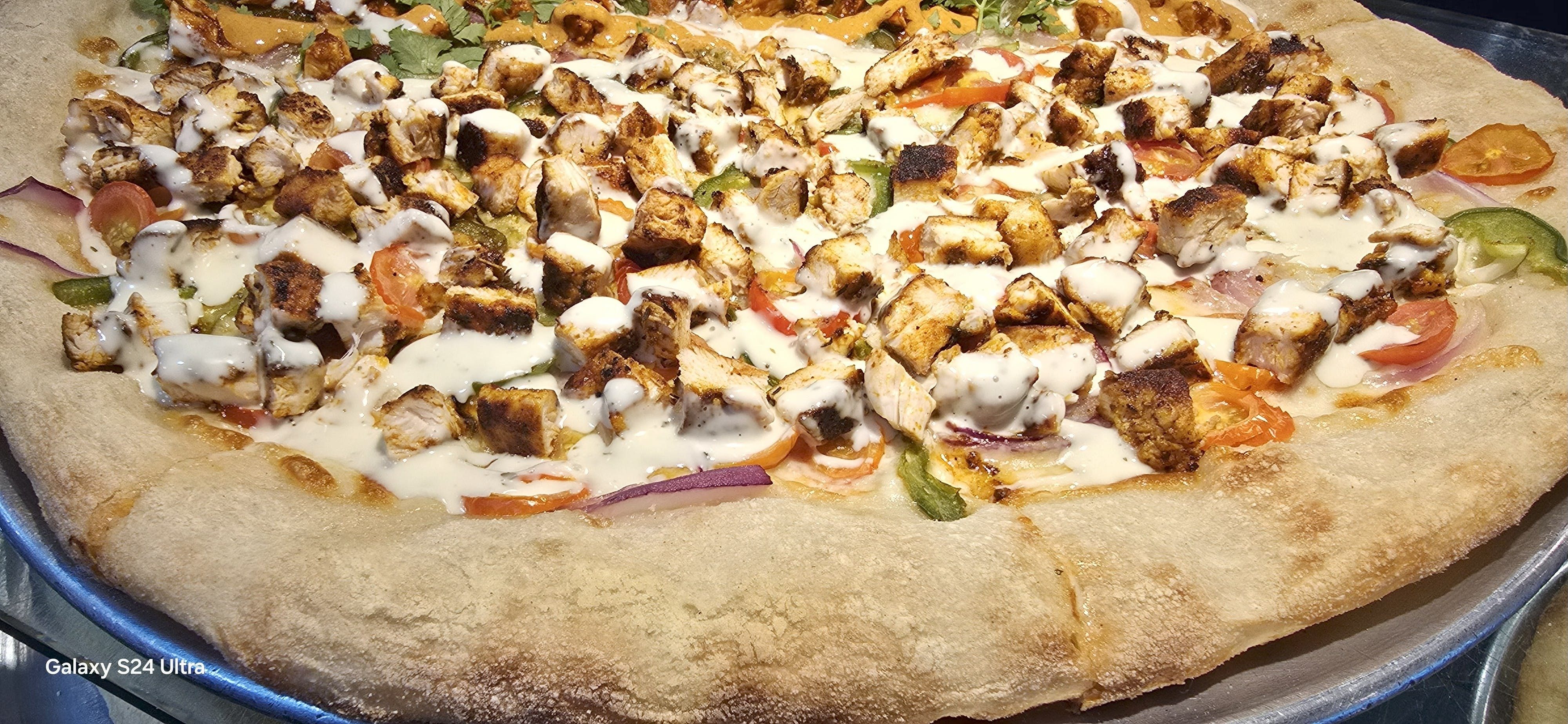 Blackened Chicken Pizza.